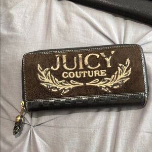 Juicy Couture Dark Brown and Black Wallet
